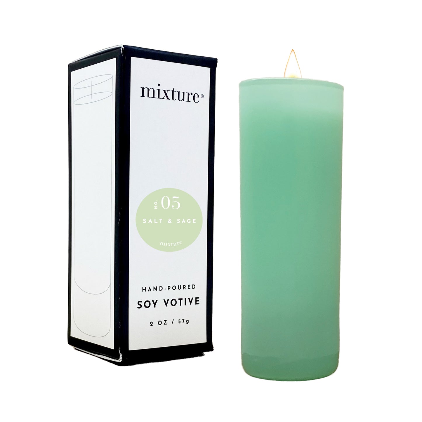 2 oz Votive Seafoam