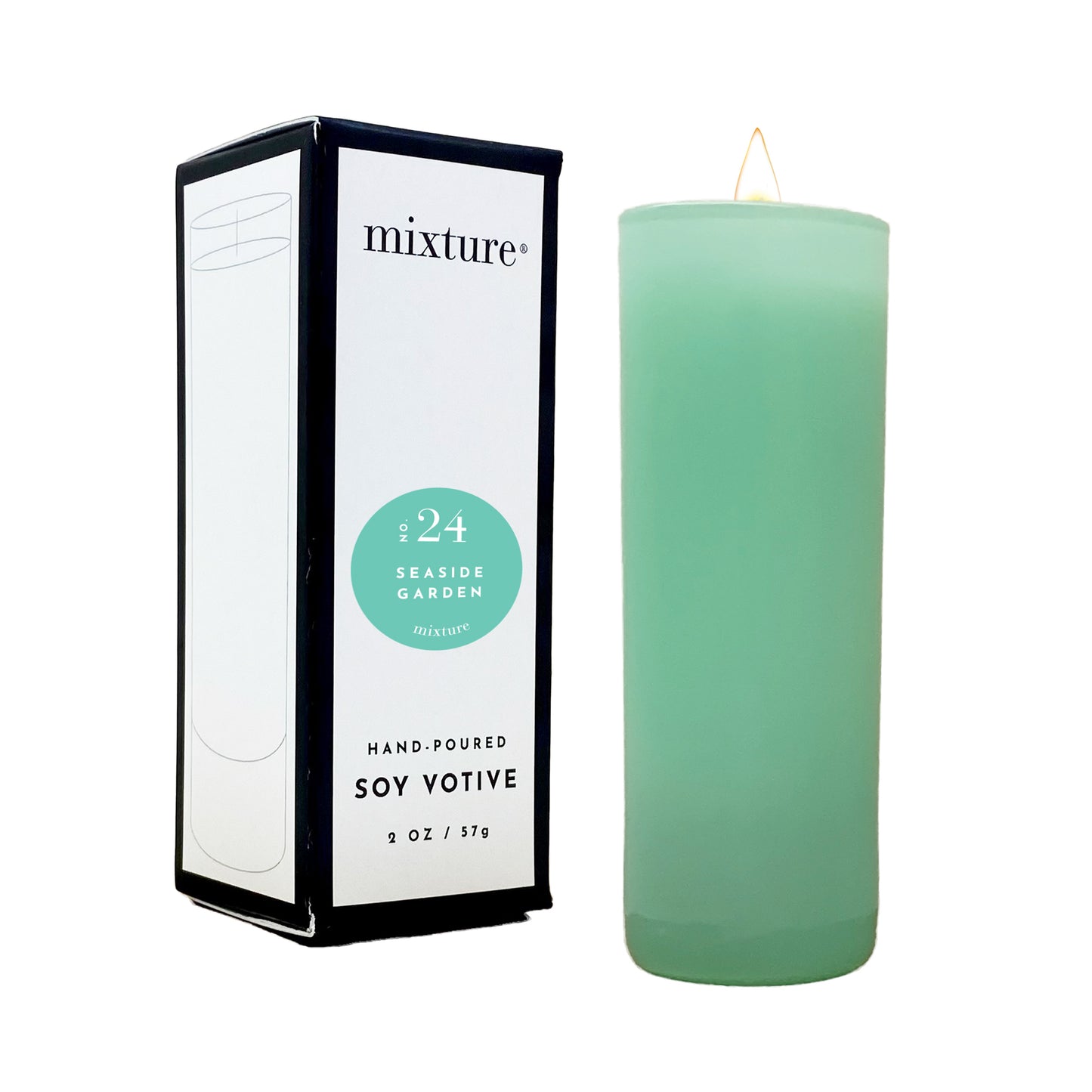 2 oz Votive Seafoam