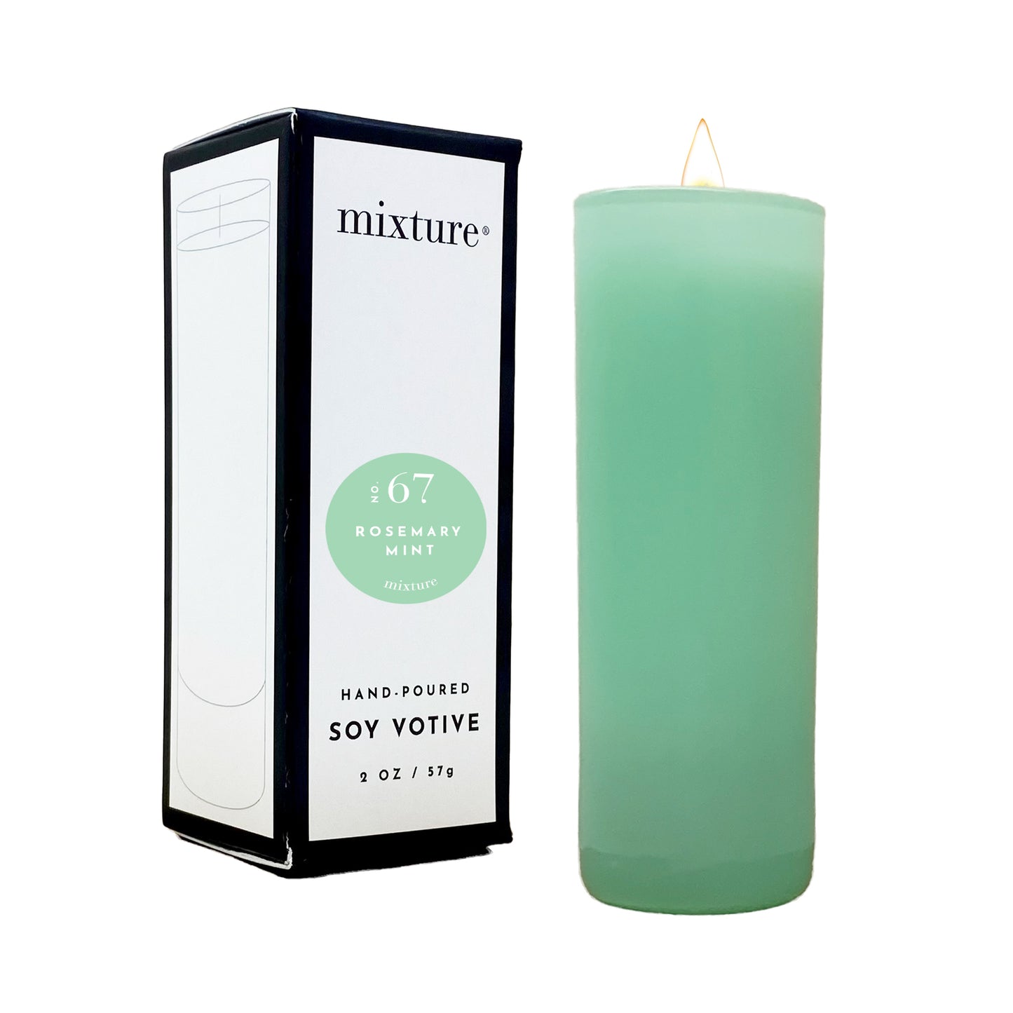 2 oz Votive Seafoam