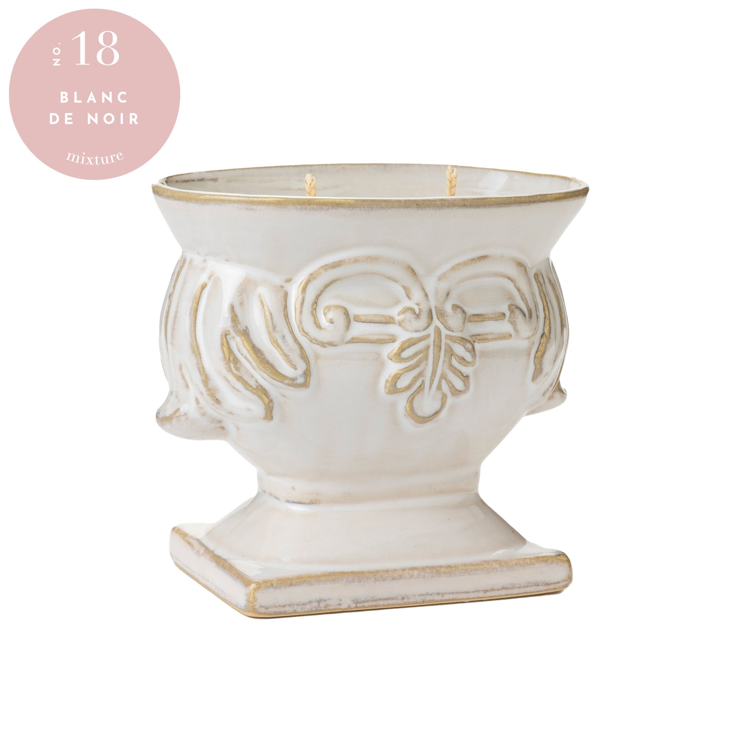 Ceramic Urn Candle - Blanc de Noir