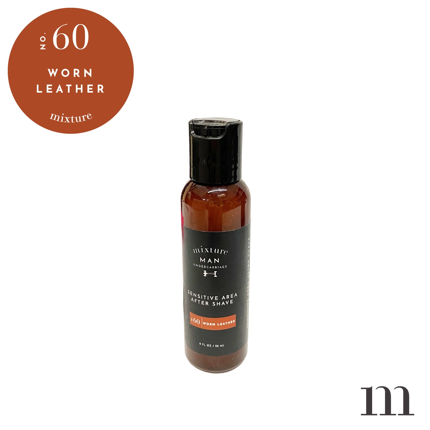 2oz Mixture Man Undercarriage Sensitive Area After-Shave Gel - Worn Leather