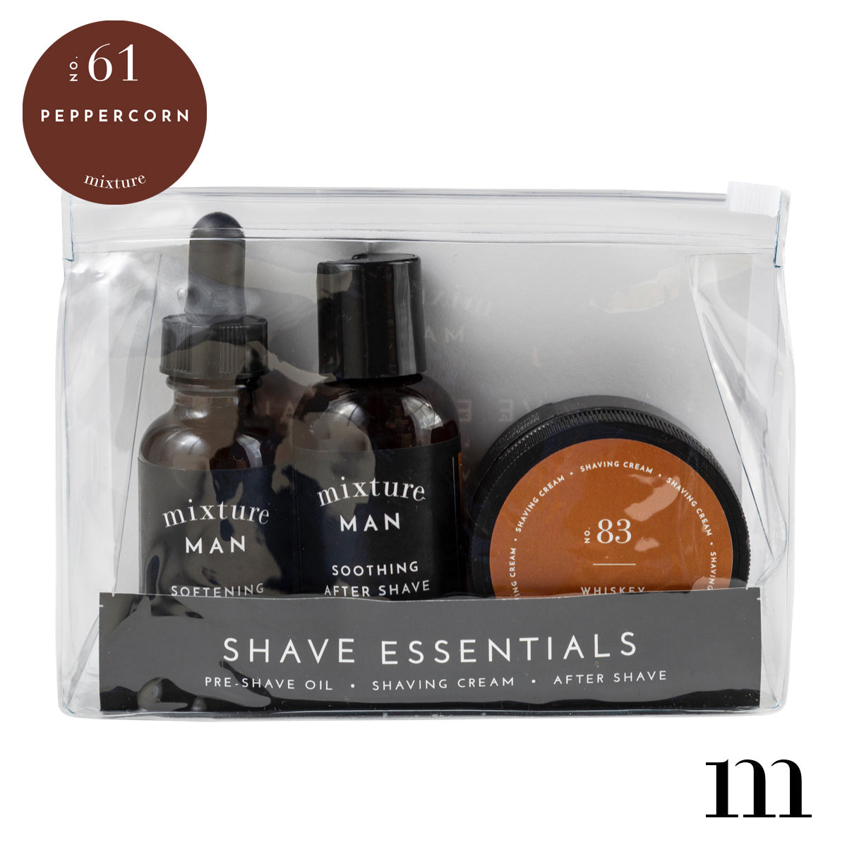 Mixture Man Shave Essentials Gift Set - Peppercorn