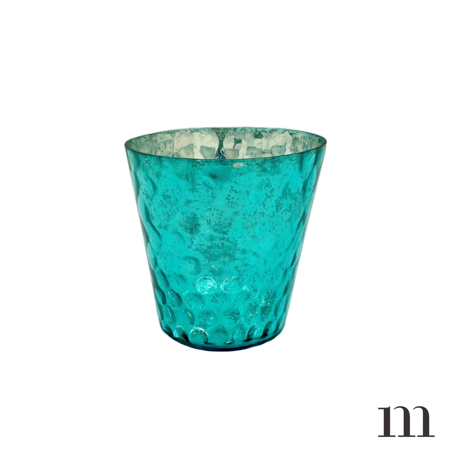 Metallic Blue Mercury Glass Containers