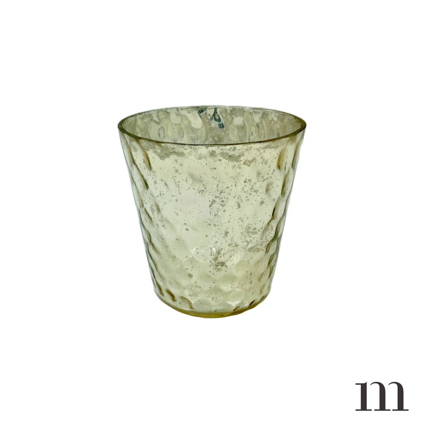 Silver Mercury Glass Container