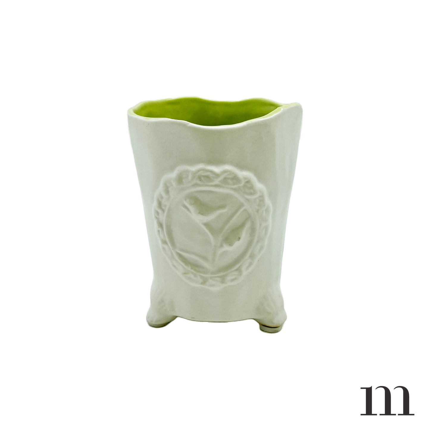 Embossed Ceramic Container