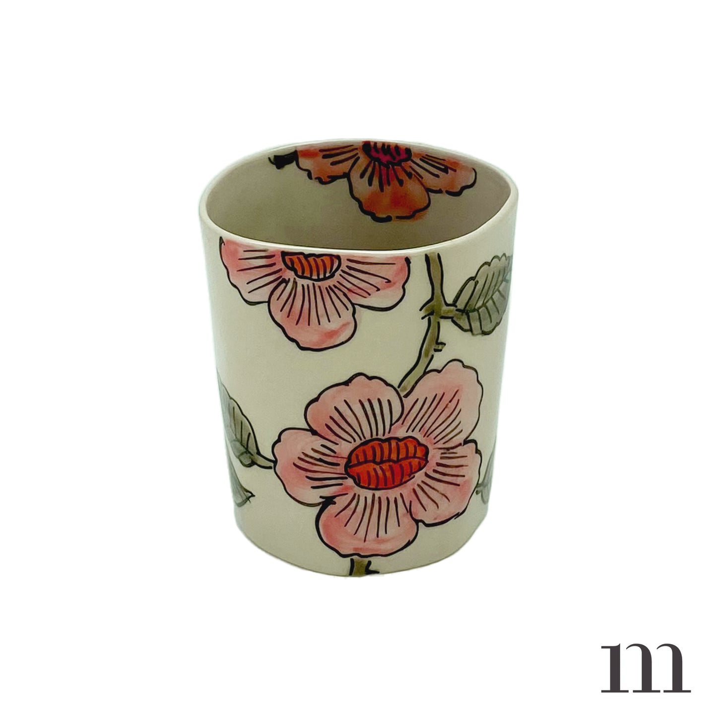 Printed Flower Tumblers