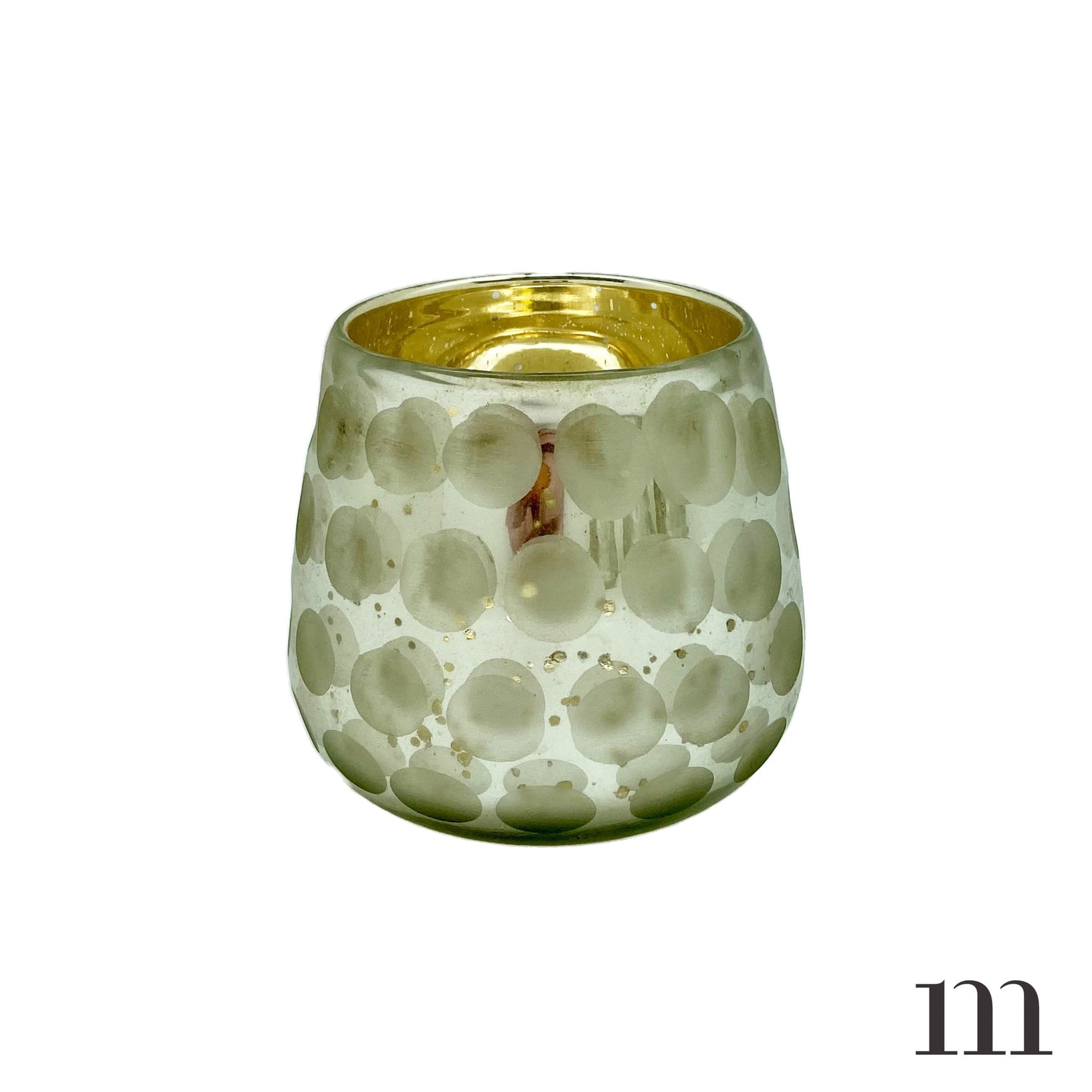 Polka-Dot Metallic Containers