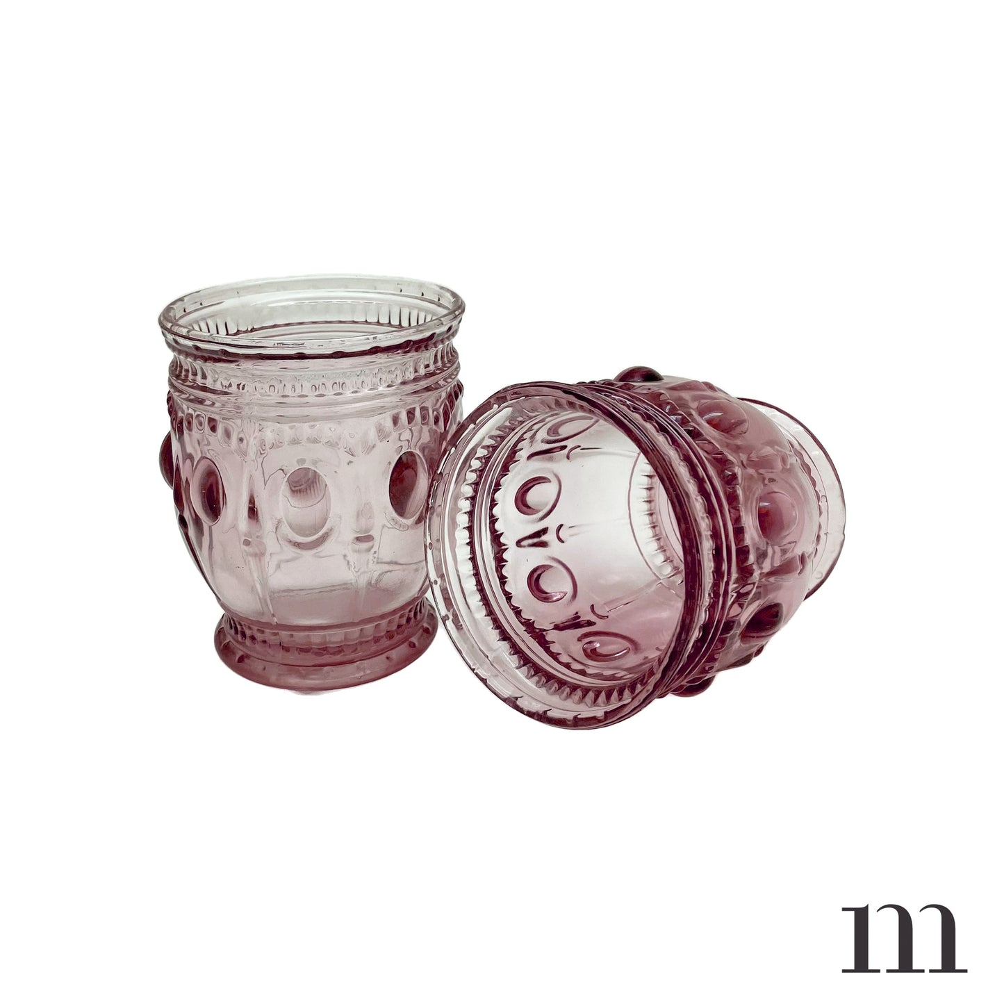 Light Purple Embossed Glass