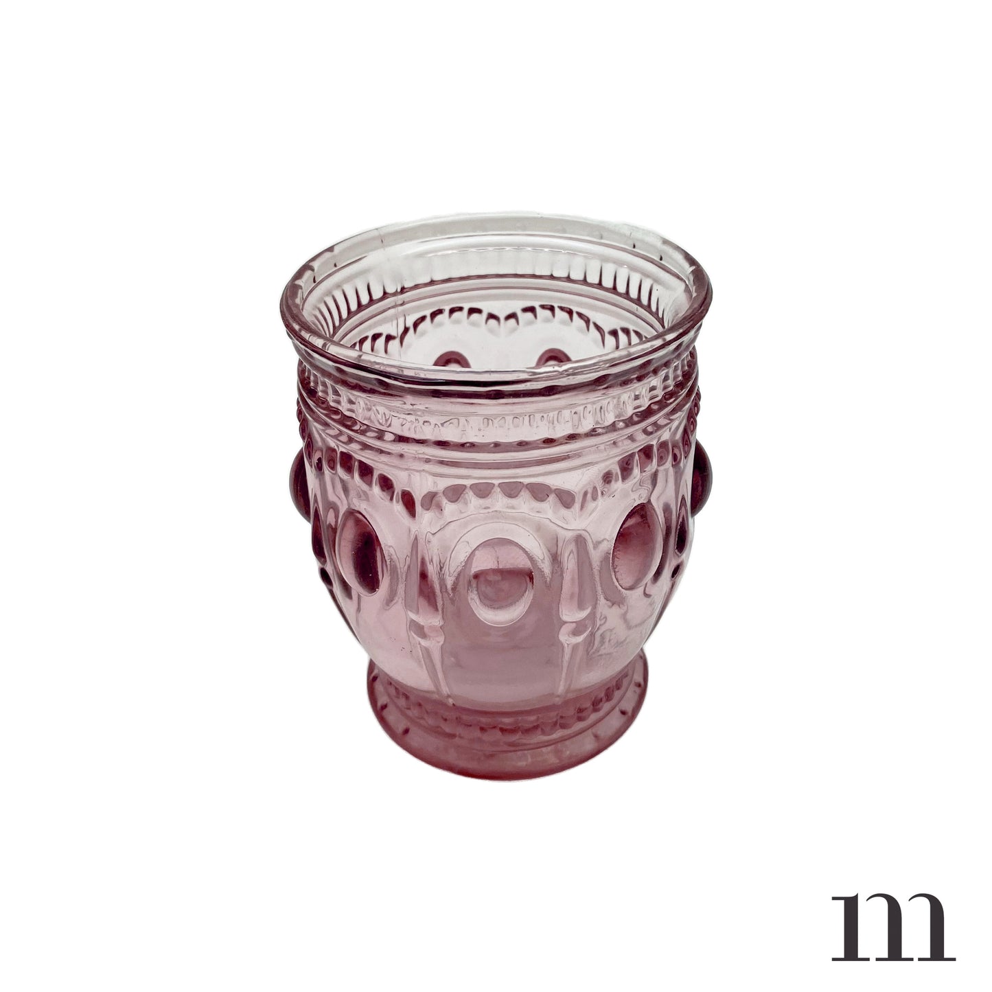 Light Purple Embossed Glass