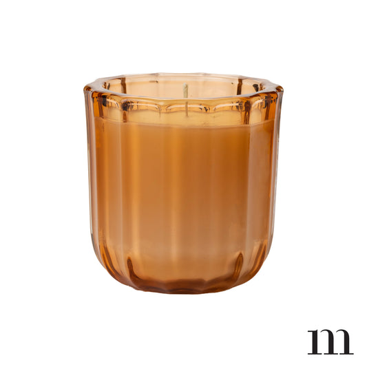 Large Amber Groove Candle