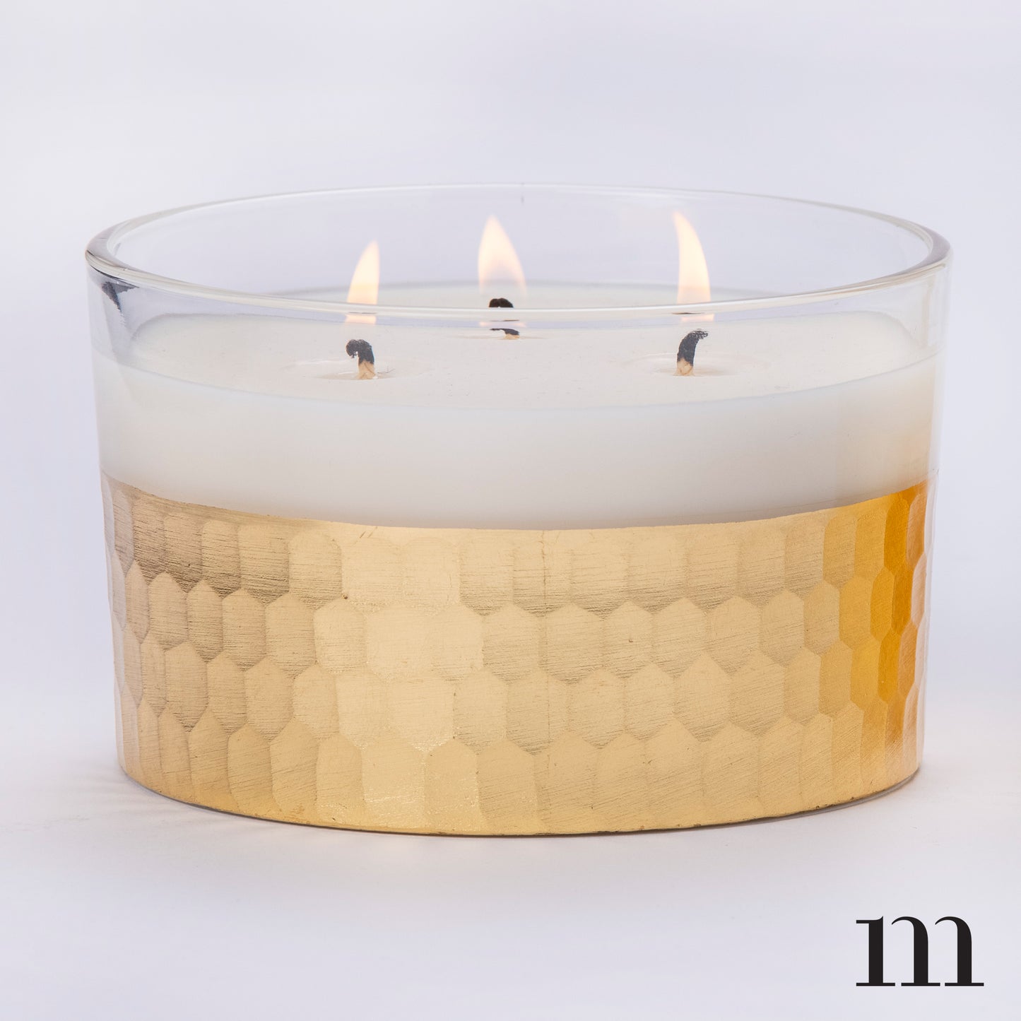 Gold Metallic Candle - Siberian Fir