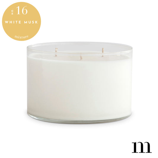 16 oz 3-Wick Candle - White Musk
