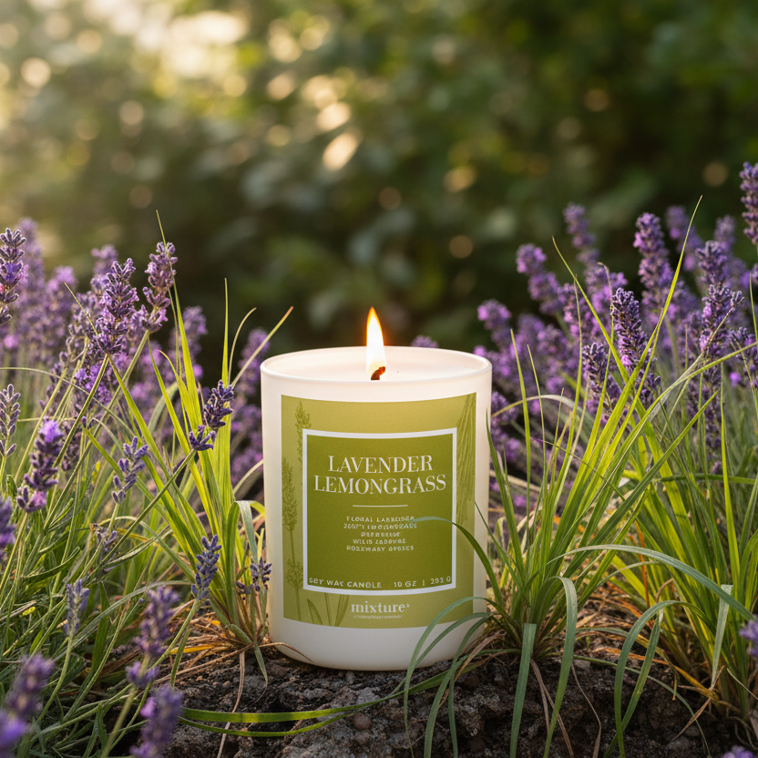 Garden Collection 10 oz Candle with Gold Lid