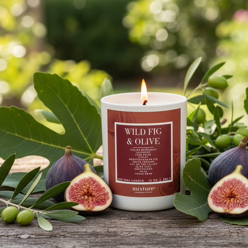 Garden Collection 10 oz Candle with Gold Lid