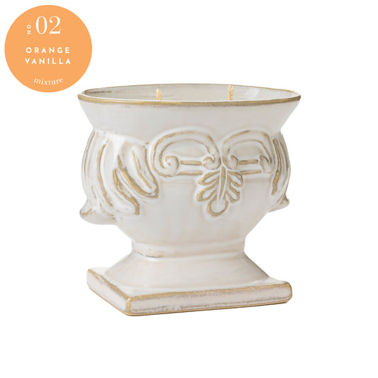 Ceramic Urn Candle - Orange Vanilla