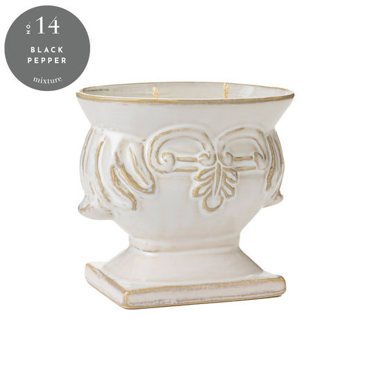 Ceramic Urn Candle - Black Pepper