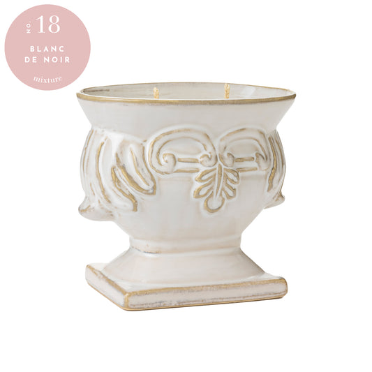 Ceramic Urn Candle - Blanc de Noir
