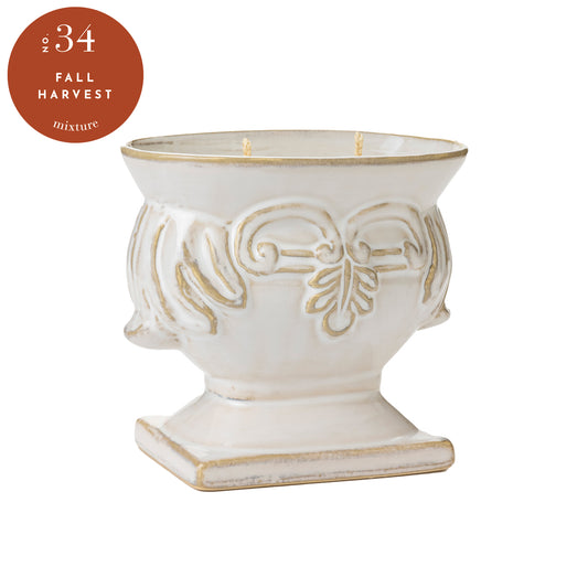 Ceramic Urn Candle - Fall Harvest