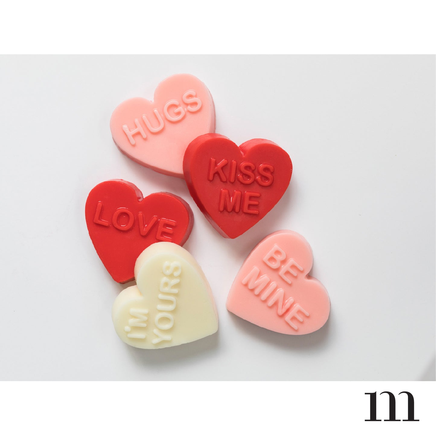 Candy Heart Bar Soap Trio - Blanc de Noir