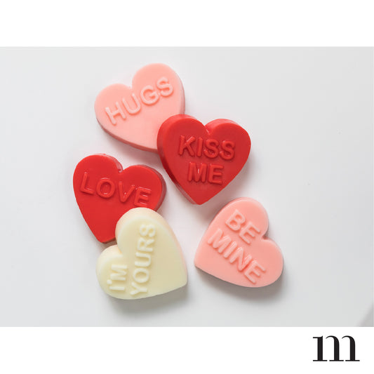 Candy Heart Bar Soap Trio - Blanc de Noir