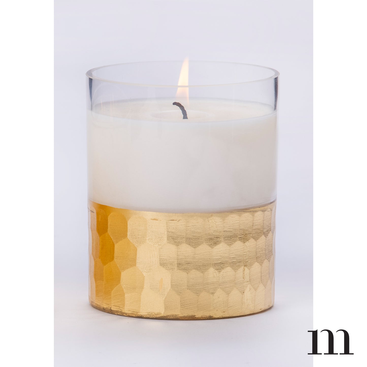 Gold Metallic Candle - Siberian Fir