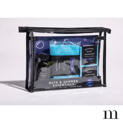 Mixture Man Bath & Shower Essentials Set 68 Cobalt