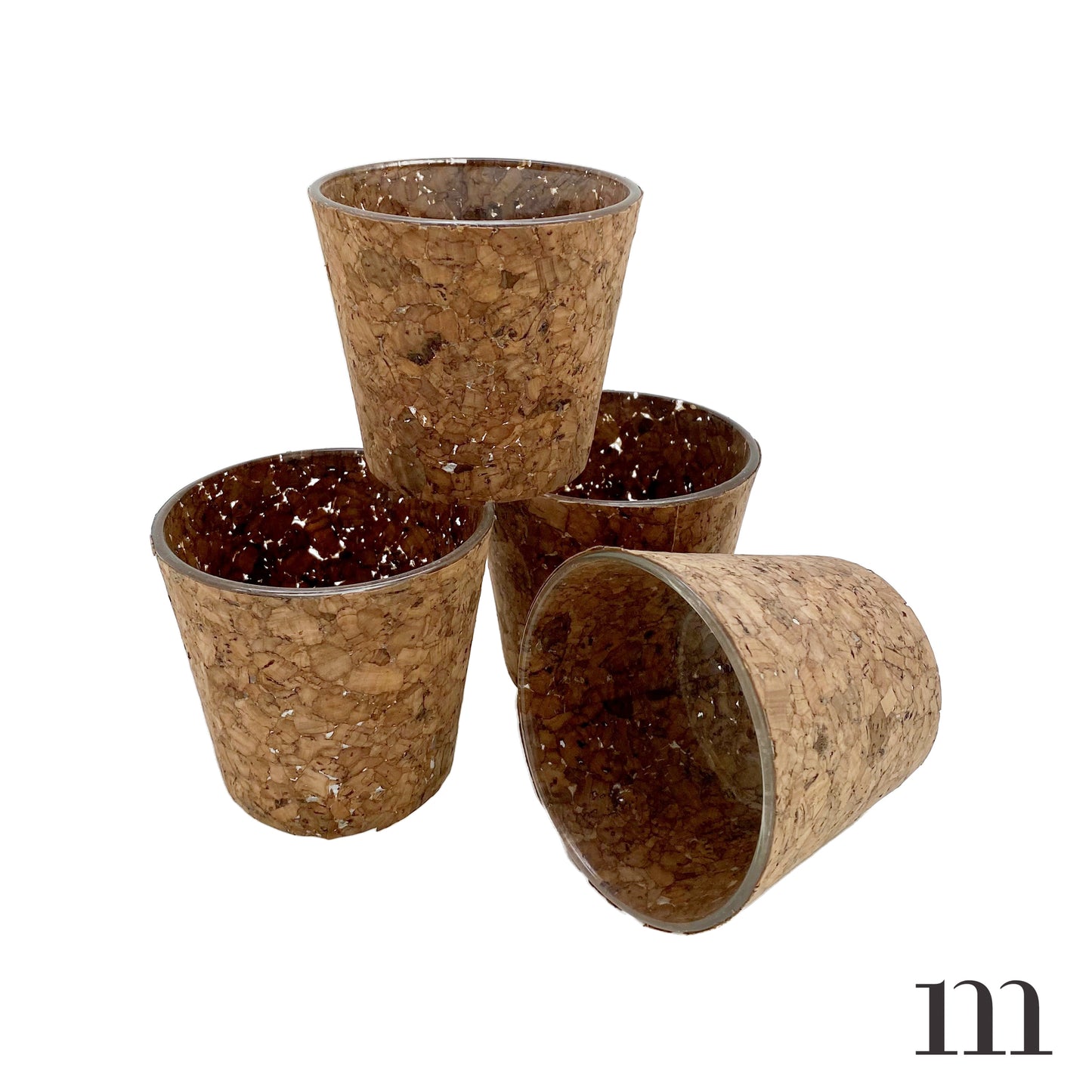 Cork Wrapped Glass Containers